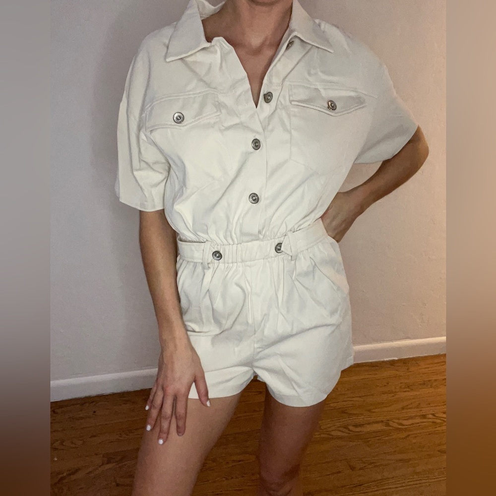 Never worn cream romper